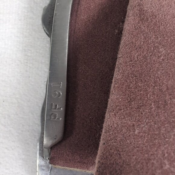 Seagull 1988 Fine Pewter Floral Tulip Picture Frame Small PF91 Silver Flower VTG - Picture 10 of 12